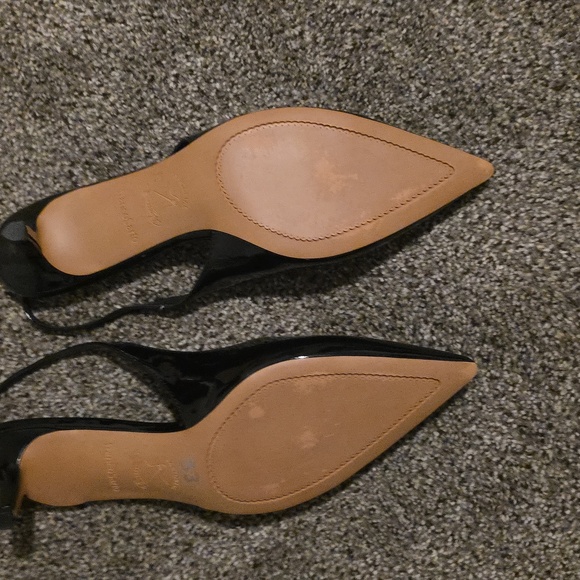 Pre-loved Franco Sarto Black Kitten Heels Sz 9.5 - Picture 3 of 6